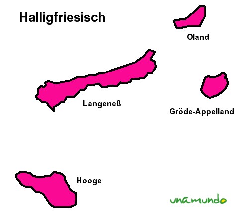 Dialektkarte Halligfriesisch