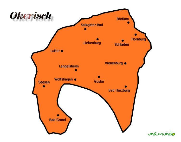 Mundartkarte Okerisch